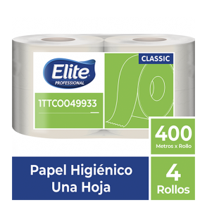 Papel Higiénico Elite Jumbo HS Natural 4 x 400 mts 1TTCO049933