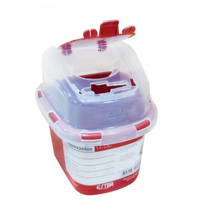 Recipiente residuos cortopunzantes 0.5L