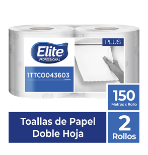 Toalla de mano Elite Rollo DH Blanca x 3 100 mts 1TTCO611008