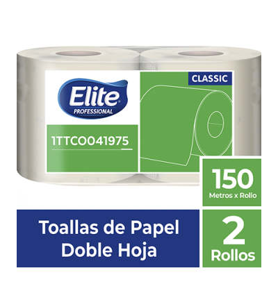 Toalla de mano Elite Rollo DH Natural x 2 150 mts 1TTCO041975