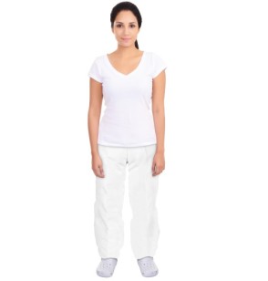 Pantalón blanco desechable x 5 und CLAY