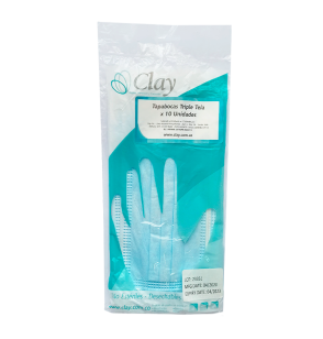 Tapabocas termosellado azul CLAY x 10 und