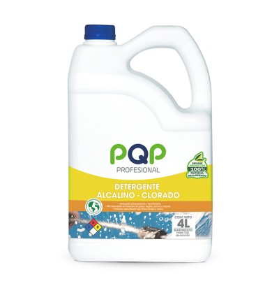 Detergente Líquido Alcalino Clorado PQP 4L