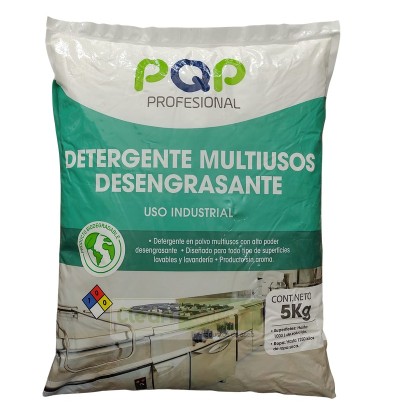 Detergente En Polvo Desengrasante Sin Aroma 5kg PQP