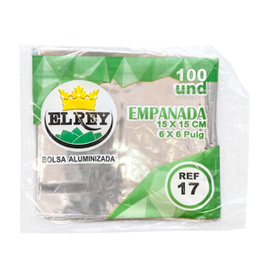 Bolsa aluminio empanada x100 UND