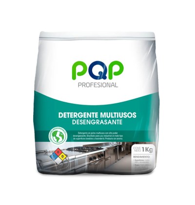 Detergente en Polvo Desengrasante Sin Aroma 1KG PQP