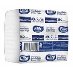 Papel Higiénico Elite - BULK PACK Doble Hoja x 250 Unidades