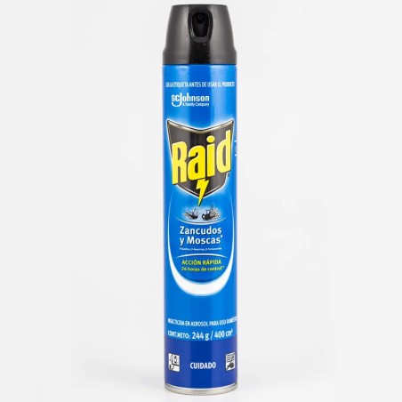 Raid mata moscas y mosquitos - Insecticida Aerosol - 400 ml