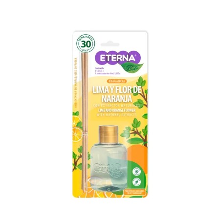 Ambientador de Varitas - 40 ML X 1 - Lima Naranja - ETERNA