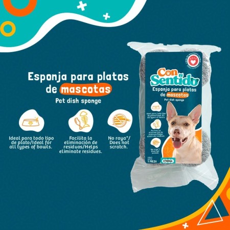 Esponja para platos de mascotas - Eterna