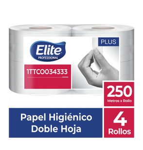 Papel Higiénico Elite Jumbo DH Blanco Eco 4 x 250 mts 1TTCO034333