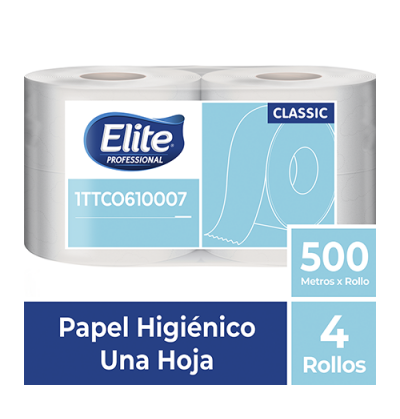 Papel Higiénico Elite Jumbo HS Blanco con aroma 4 x 500 mts 1TTCO610007