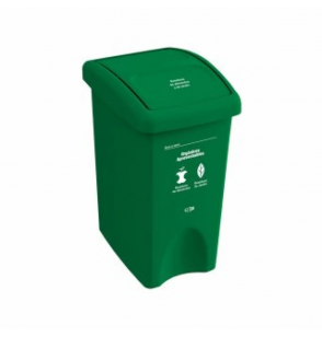 Papelera vaivén 35L Verde - Orgánico aprovechable ESTRA