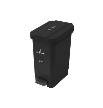 Caneca-Papelera Estrabins Pedal 22L Negro - No aprovechable