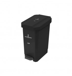 Caneca-Papelera Estrabins Pedal 22L Negro - No aprovechable